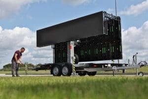 Advertising vehicle LED screen