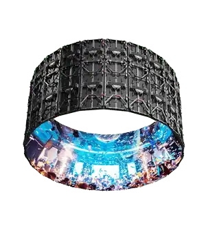 curved Rental led display screen