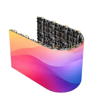 Multifunctional Arc rental led display