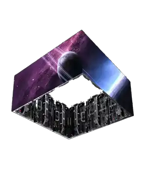 Square stage led screen