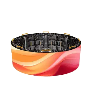 Outer curve renntal led Screen