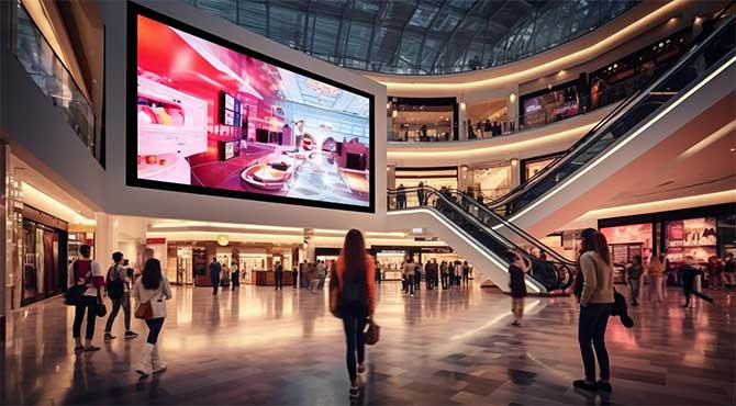 Indoor advertising LED display screen