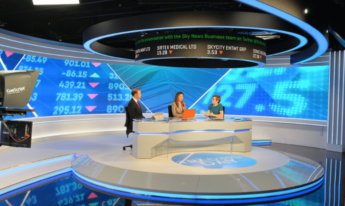 TV Station LED Screen