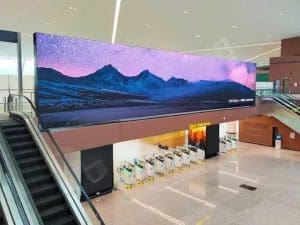 Airport LED screens