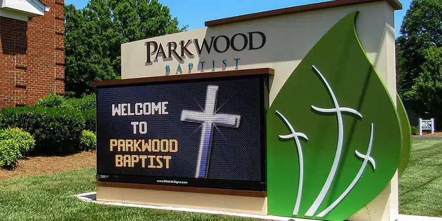  Outdoor Church LED wall