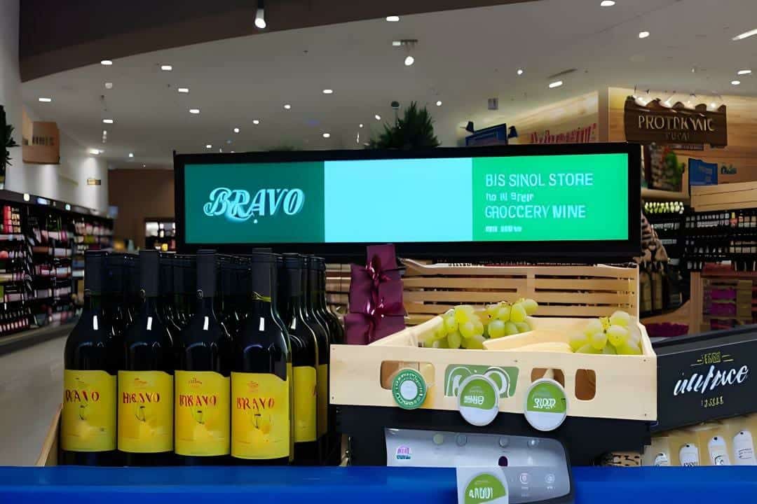 LED Screens in Supermarket
