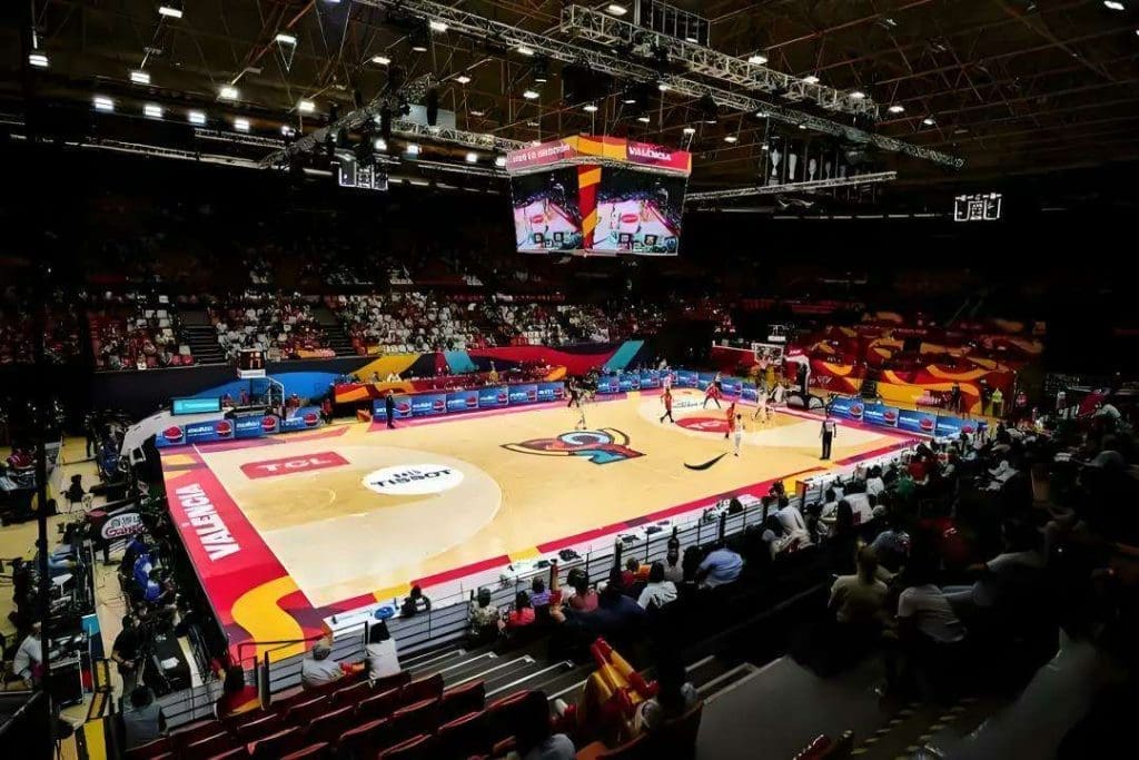 Basketball court LED screen