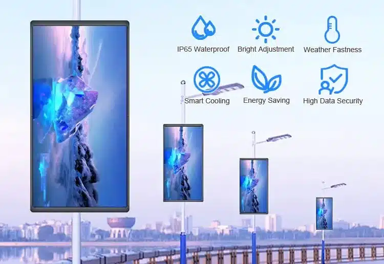 Street Light Pole LED Display