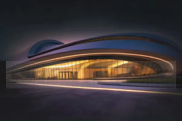 Transparent Holographic LED Film Screen