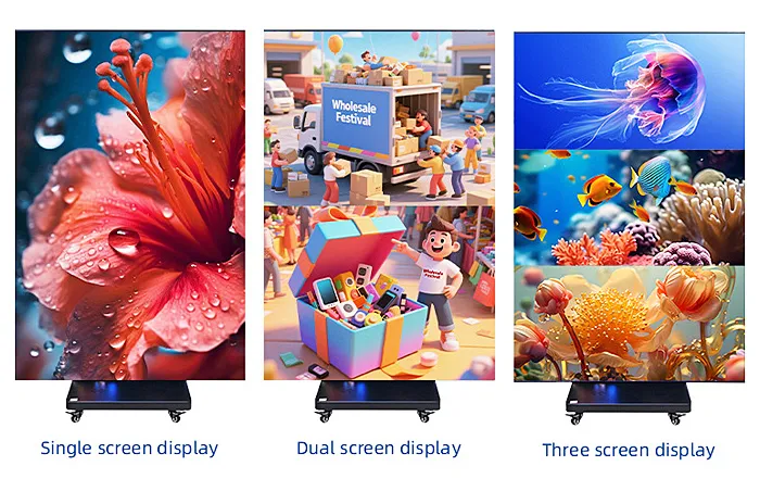 Tri-Folding LED Poster Screen