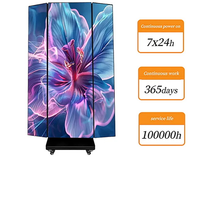 Tri-Folding LED Poster Screen