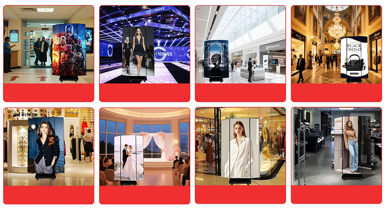 Tri-Folding LED Poster Screen