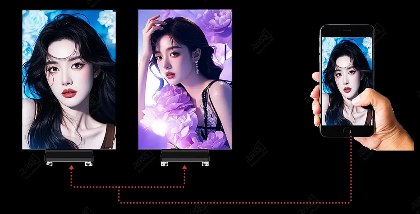 Tri-Folding LED Poster Screen